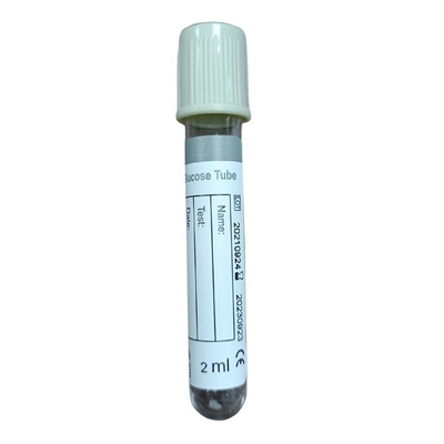 Vacuum Blood Glucose Collect Tube Medical PET Glass Sodium Fluoride