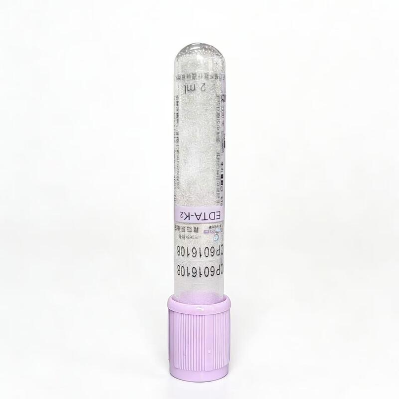 Lavender Top EDTA Tubes with Transparent Labeling: Full Sample Visualization for Quality Control