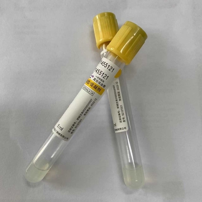 ژل لخته فعال کننده لوله SST لوله زرد پوشش سر طبی یکبار مصرف