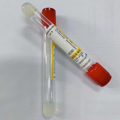 Clot Activator Tube Orange Red Cap نمونه سرم 1 - 10ml