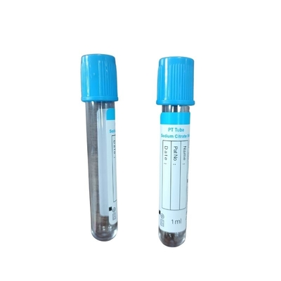 آزمایش سیترات سدیم سیترات آزمایشگاهی مجموعه خون خلاء لوله PT با رویه آبی