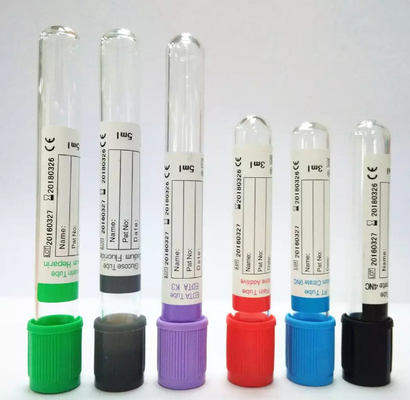PET Glass Blood Collection Tube وکیوم پزشکی یکبار مصرف