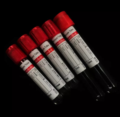 لوله ساده فعال کننده لخته خلاء شیشه PET با فعال کننده لخته قرمز بالا CE ISO 13485