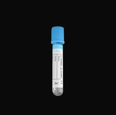 سی ای ایزو FSC تایید شده سیترات سدیم پزشکی 3.2% PT لوله جمع آوری خون رنگ Cap آبی